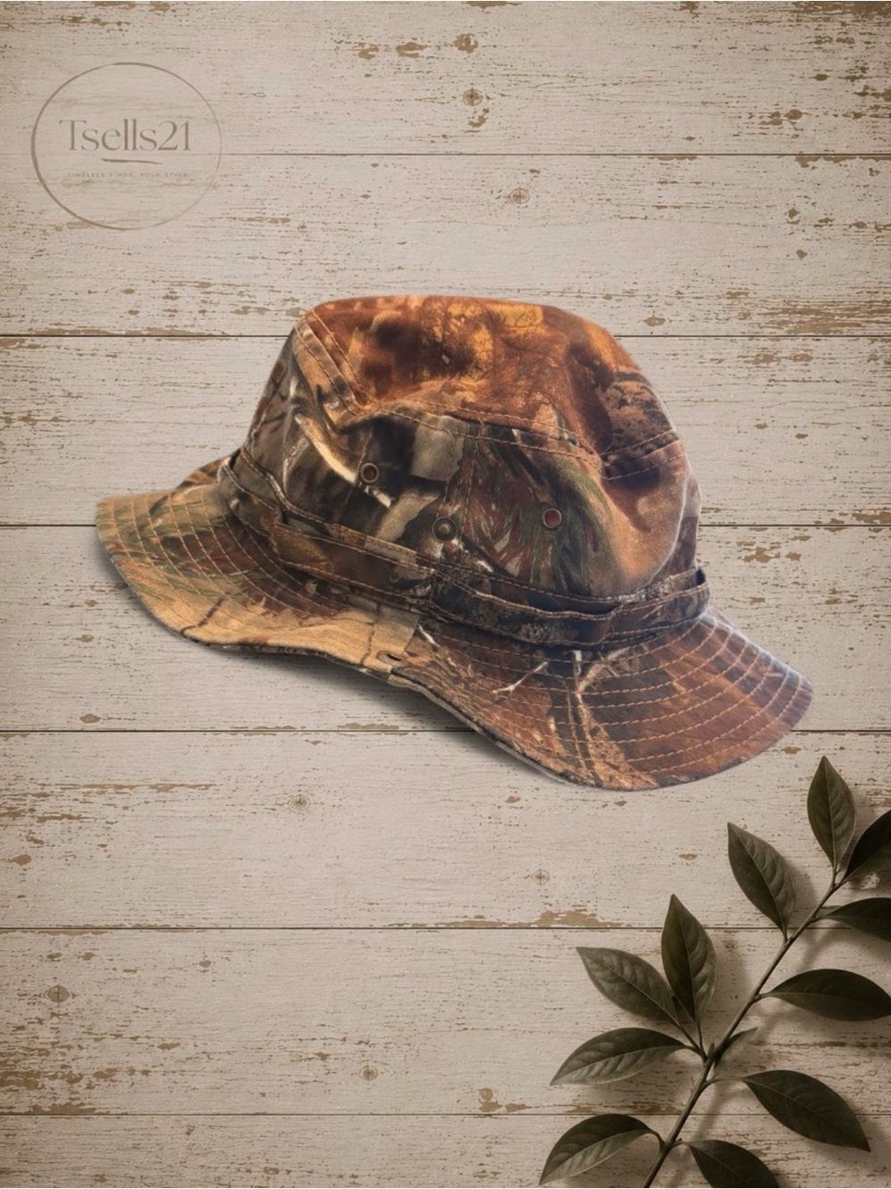 Paramount Outdoors Vintage Y2K Camo Boonie / Bucket Hat - Size M
